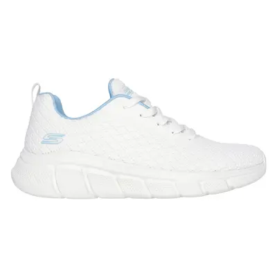 Skechers Women's BOBS Sport B Flex - Quick Pivot Sneaker in Off White, Size | Textile/Synthetic,