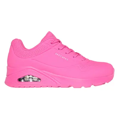 Skechers Women's Uno - Stand on Air Sneaker in Hot Pink, Size | Textile/Synthetic