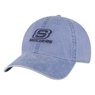 Skechers Men's Washed Dad Hat in Blue | Cotton