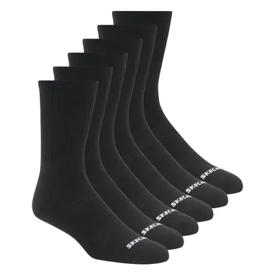 Skechers Men's Pack Large Core Crew Socks in Black