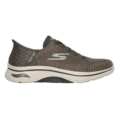 Skechers Men's Slip-ins: GO WALK Arch Fit 2.0 - Grand Sneaker in Taupe, Size | Textile/Synthetic