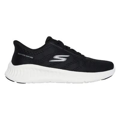 Skechers Women's Slip-ins: GO WALK Now - Khloe Sneaker in Black/White, Size | Textile/Synthetic,