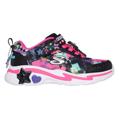 Skechers Girls Snuggle Sneaks - Skech Squad Sneaker in Black, Size | Textile/Synthetic, Machine 