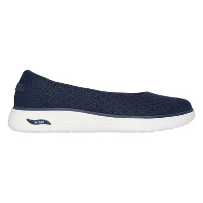 Skechers Women's Arch Fit Inspire - Aubrey Flats in Navy Blue, Size | Textile/Synthetic, Vegan, 