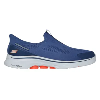 Skechers Men's Slip-ins: GO WALK - Easy On Evolution Slip-On Shoes in Navy Blue, Size | Textile/