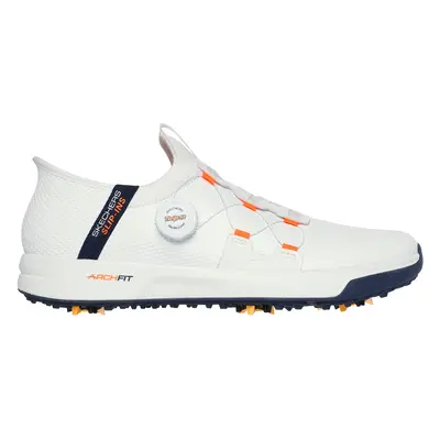 Skechers Men's Slip-ins: GO GOLF Elite Vortex Golf Shoes in White/Navy Blue, Size | Synthetic/Te