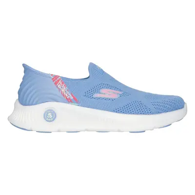 Skechers Women's Slip-ins: GO WALK Anywhere - Laila Slip-On Shoes in Blue, Size | Textile/Synthe