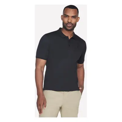 Skechers Men's Off Duty Polo T-Shirt in Black, Size Small | Organic Cotton/Polyester