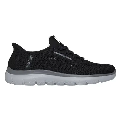 Skechers Men's Slip-ins: Summits - Perfo Sneaker in Black/Charcoal, Size | Textile/Synthetic, Ve