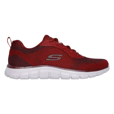 Skechers Men's Track - Glendor Sneaker in Burgundy, Size | Textile/Synthetic, Vegan, Machine Was