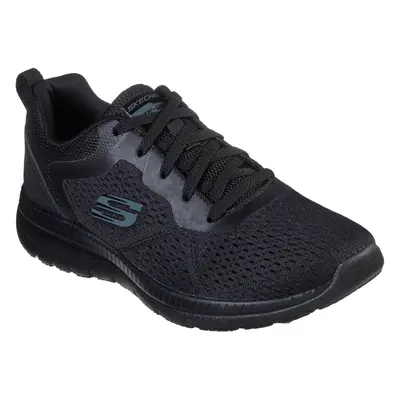 Skechers Women's Bountiful - Quick Path Sneaker in Black, Size | Textile/Synthetic, Vegan