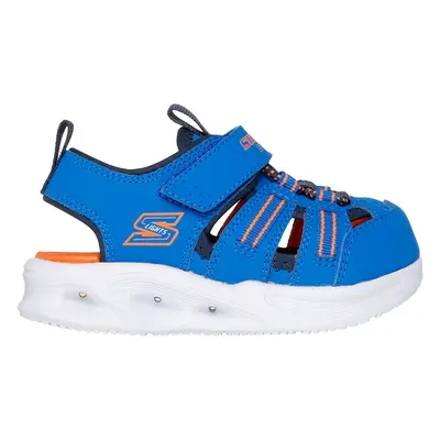 Skechers S-Lights: Sola Glow Sandal Sandals in Blue/Navy Blue, Size | Synthetic/Textile