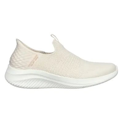 Skechers Women's Slip-ins: Ultra Flex 3.0 - Cosy Streak Sneaker in Natural, Size | Textile/Synth