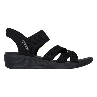 Skechers Women's Slip-ins: Arya - Cooling Off Sandals in Black, Size | Textile, Vegan, Machine W