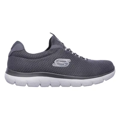 Skechers Men's Summits Sneaker in Charcoal, Size | Textile/Synthetic, Vegan, Machine Washable