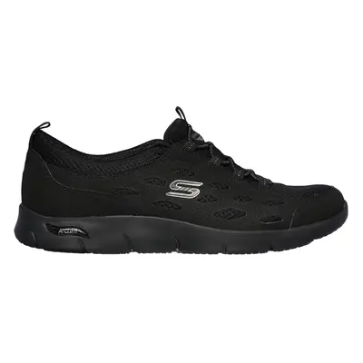 Skechers Women's Arch Fit Refine Sneaker in Black, Size | Synthetic/Textile, Machine Washable