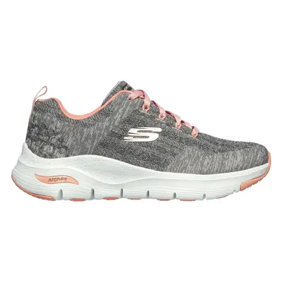 Skechers Women's Arch Fit - Comfy Wave Sneaker in Gray/Pink, Size | Textile/Synthetic, Vegan, Ma