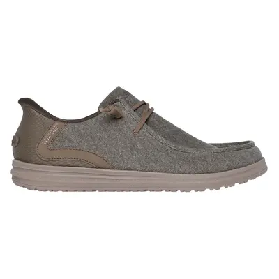 Skechers Men's Slip-ins Relaxed Fit: Melson - Coronado Sneaker in Khaki, Size | Textile/Syntheti