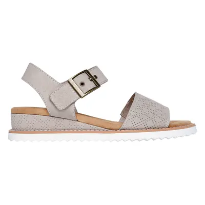 Skechers Women's BOBS Desert Kiss - Serendipitous Sandals in Taupe, Size | Textile, Vegan, Machi