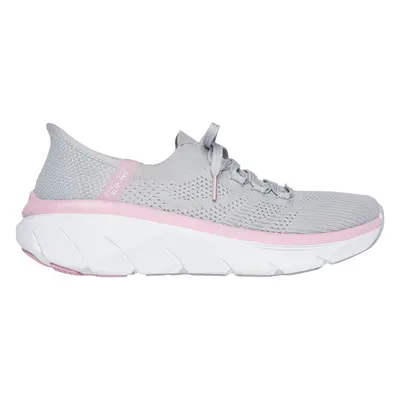 Skechers Women's Slip-ins Relaxed Fit: D'Lux Walker 2.0 - Thrill Movement Sneaker in Gray/Pink, 