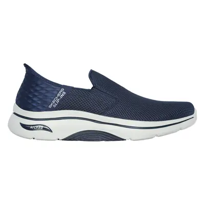 Skechers Men's Slip-ins: GO WALK AF 2.0 - Hands Free Slip-On Shoes in Navy Blue, Size | Textile/