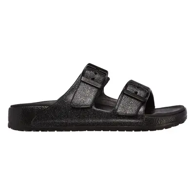 Skechers Women's Foamies: Cali Breeze 2.0 - Shimmering Sands Sandals in Black/Gray, Size | Synth