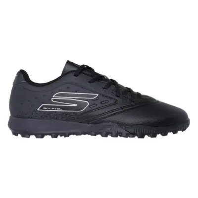 Skechers Razor Jr Youth TF Sneaker in Black/Silver | Synthetic/Textile