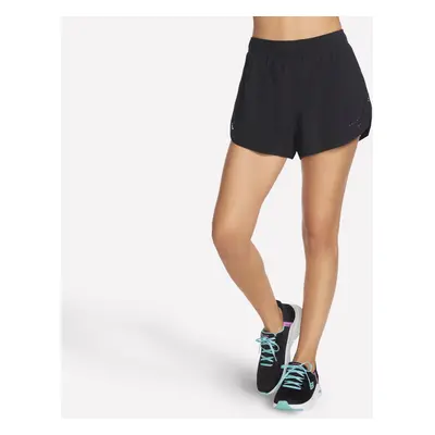 Skechers Women's Performance Inch Hybrid Short in Black, Size | Polyester/Spandex