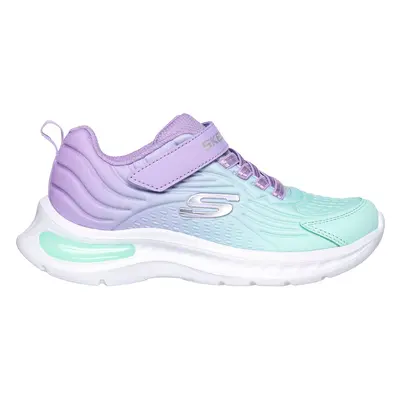 Skechers Girls Jumpers-Tech Sneaker in Lavender/Turquoise, Size | Textile/Synthetic, Machine Was