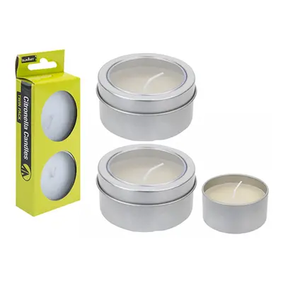 Summit Citronella Candle Tins (Twin Pack)