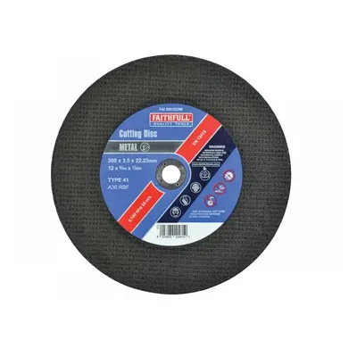 Faithfull Metal Cut Off Disc 300 X 3.5 X 22.23Mm