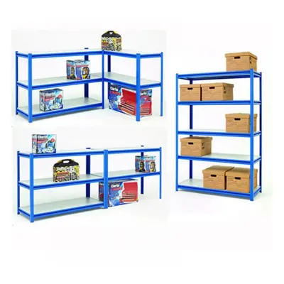 Clarke 6600650 Cs5265Bl Quick Assembly Boltless Racking With Laminate Shelving Blue