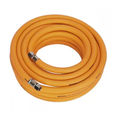 Sealey AHHC1038 Air Hose 10M X Ø10Mm Hybrid High-Visibility With 1/4inBsp Unions