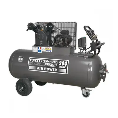 Sealey SAC3203B3PH Air Compressor 200L Belt Drive 3Hp With Front Control Panel 415V 3Ph