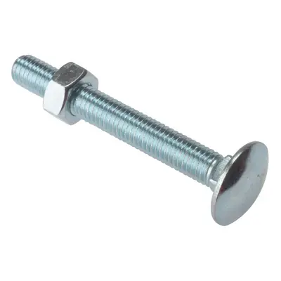 Timbermate TIMCB12300Z Carriage Bolts With Hex Nuts - Zinc Plated M12 X 300Mm (Box Of 10)