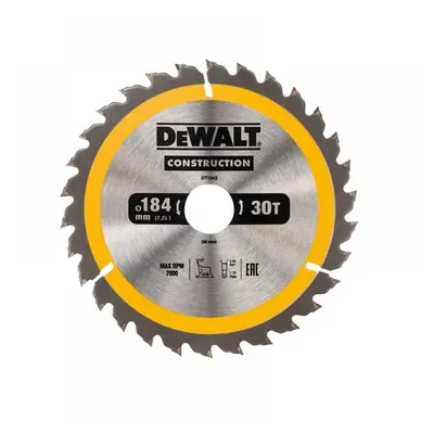 Dewalt DT1942-QZ Portable Construction Circular Saw Blade 184 X 30Mm X 30T