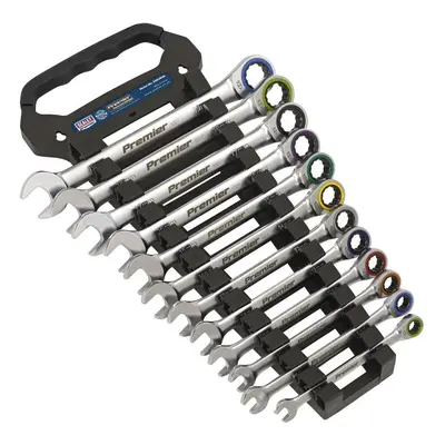 Sealey AK63949 Combination Ratchet Spanner Set 12Pc Metric - Platinum Series