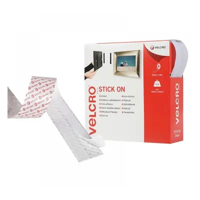 Velcro® Brand 60219 Stick On Tape 20Mm X 10M White