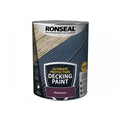 Ronseal 39099 Ultimate Protection Decking Paint Blackcurrant 5 Litre