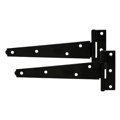 Timco 442268 Pair Of Light Tee Hinges - Black 12in