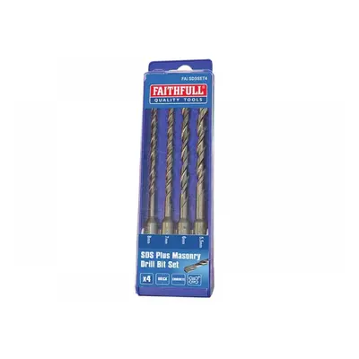 Faithfull Sds Plus Drill Bit Set 4 Piece