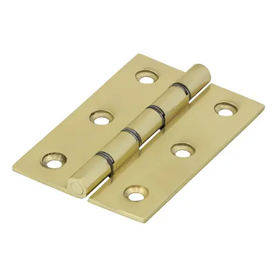 Timco 234555 Double Steel Washered Hinges - Solid Brass - Polished Brass 76 X 50