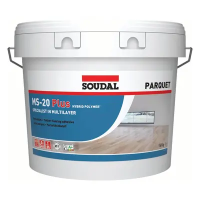 Soudal Ms-20 Plus Parquet Adhesive Light Brown 16Kg bucket 12