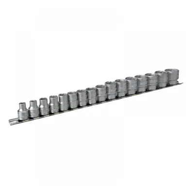 Teng M3816 M3816 Socket Clip Rail Set Of 16 Metric 3/8In Drive