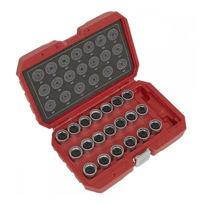 Sealey SX219 Locking Wheel Nut Key Set 20Pc - Vag