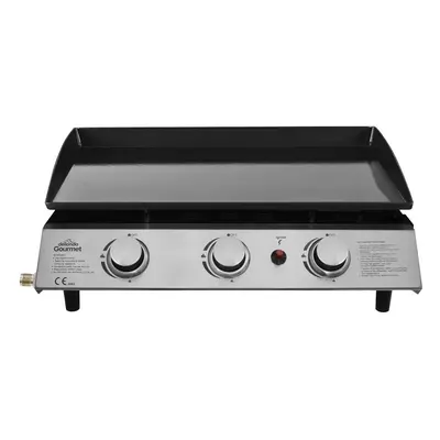 Sealey DG22 Dellonda 3 Burner Portable Gas Plancha 7.5Kw Bbq Griddle Stainless Steel - Dg22