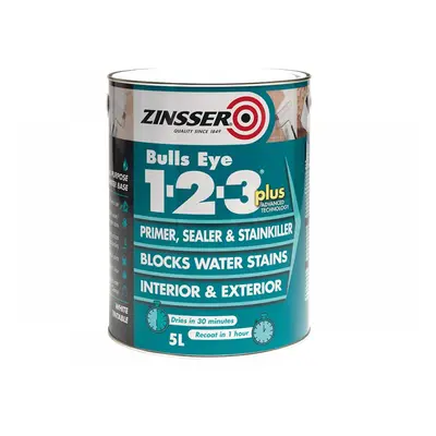 Zinsser ZN7190001D1 Bulls Eye® 1-2-3 Plus Primer Sealer & Stain Killer White 1 Litre