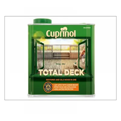 Cuprinol 5211844 Total Deck Restore & Oil Wood Clear 2.5 Litre