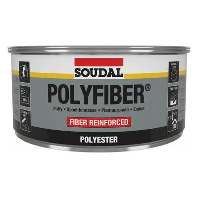 Soudal Polyfiber Grey 1.5Kg tin 12