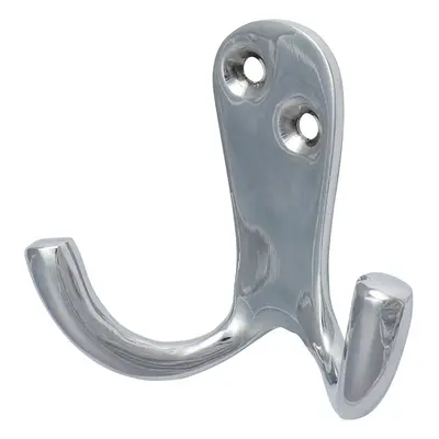 Timco 200611 Double Robe Hook - Polished Chrome 47 X 24Mm Bag 1